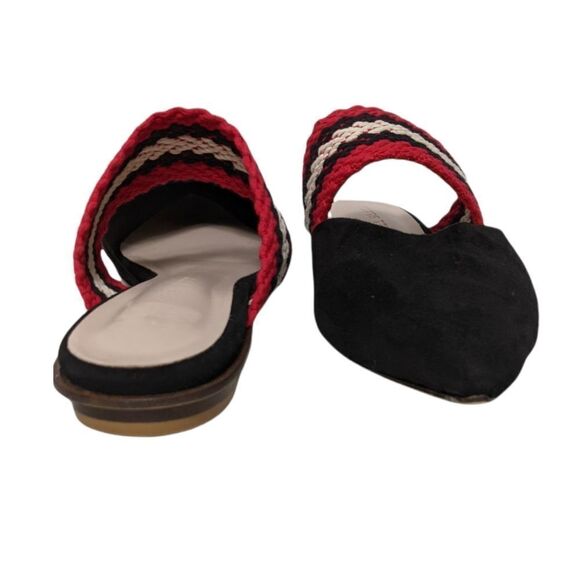 ALL BLACK Women's Leather Banded Slides 38.5 - Picture 3 of 10